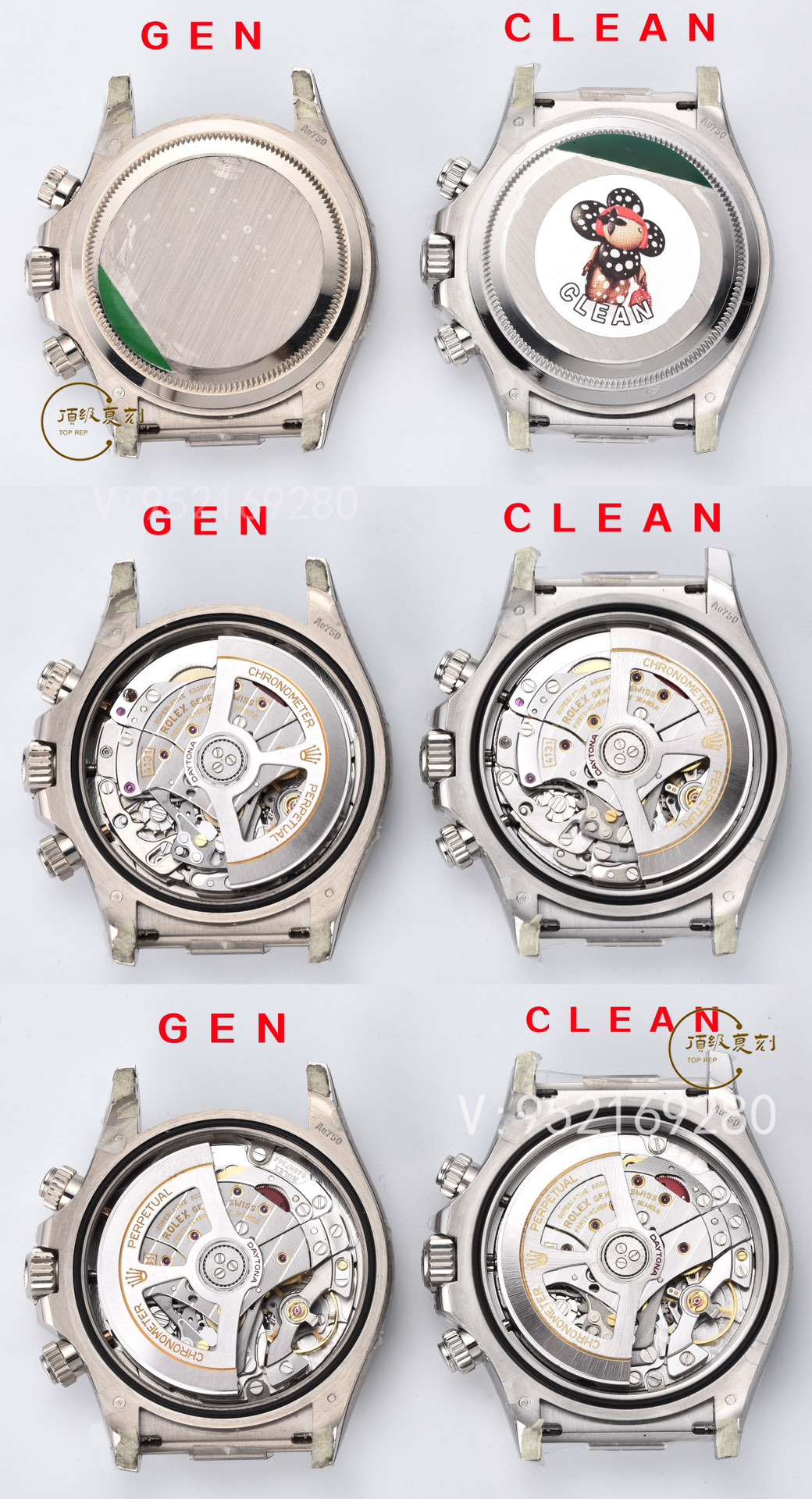 C廠Clean廠水泥灰膠底與正品對比細節(jié)評測,C廠勞力士灰膠迪還原度如何