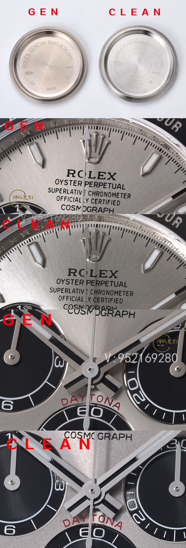 C廠Clean廠水泥灰膠底與正品對比細節(jié)評測,C廠勞力士灰膠迪還原度如何